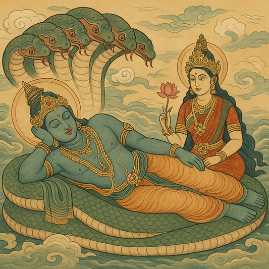 Lord Vishnu with Lakshmi