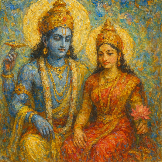 Lord Vishnu withLakshmi