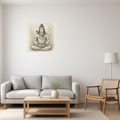 Meditating Lord Shiva