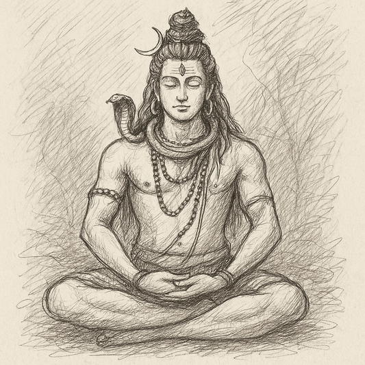Meditating Lord Shiva